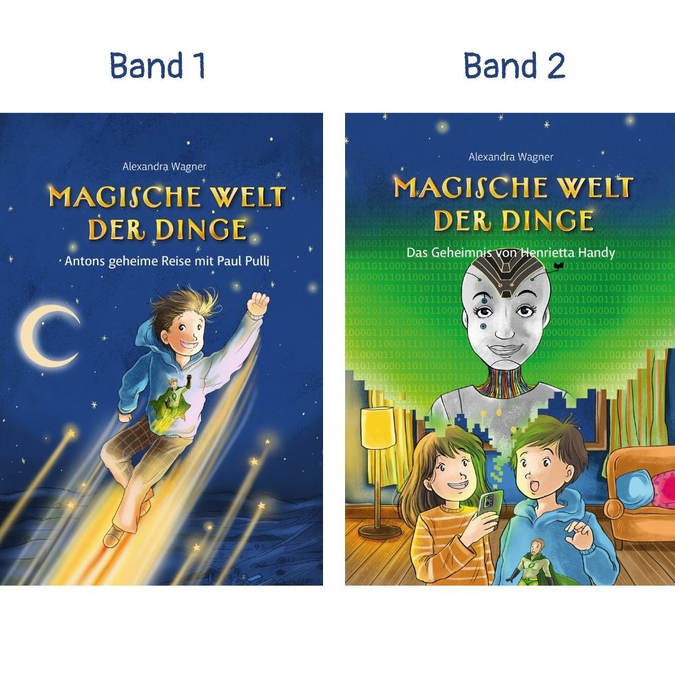 Kinderbücher ab 8 Magische Welt der Dinge, Cover Band und 2