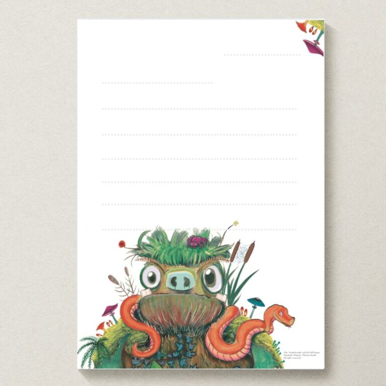 Briefpapier zum Ausdrucken: gratis, mit Linien & Motiven für Kinder Bildidee 