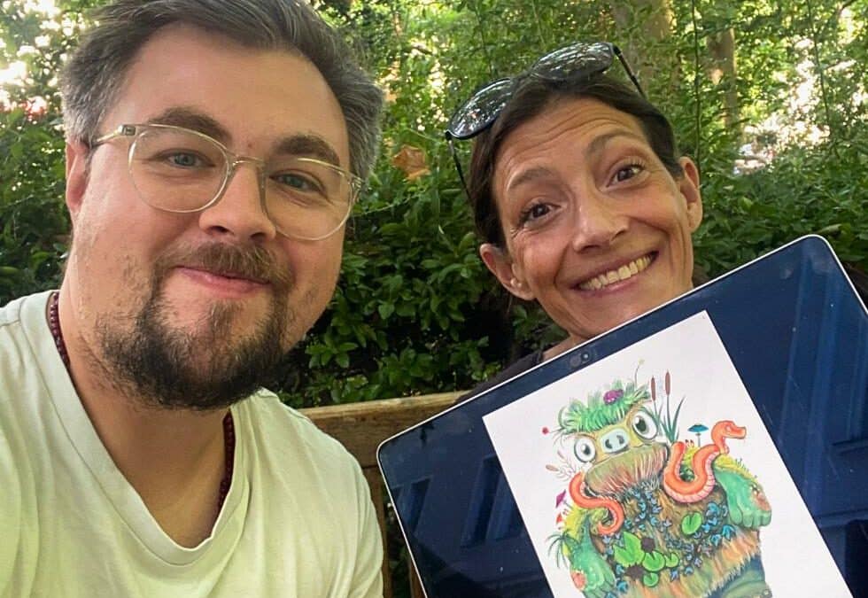 Der Sumpfmumpf, das Angstmonster: Entstehung der Kinderbuchillustration