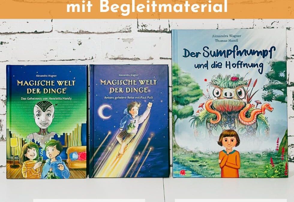 Foto von Büchern für Schullektüre mit Schrift