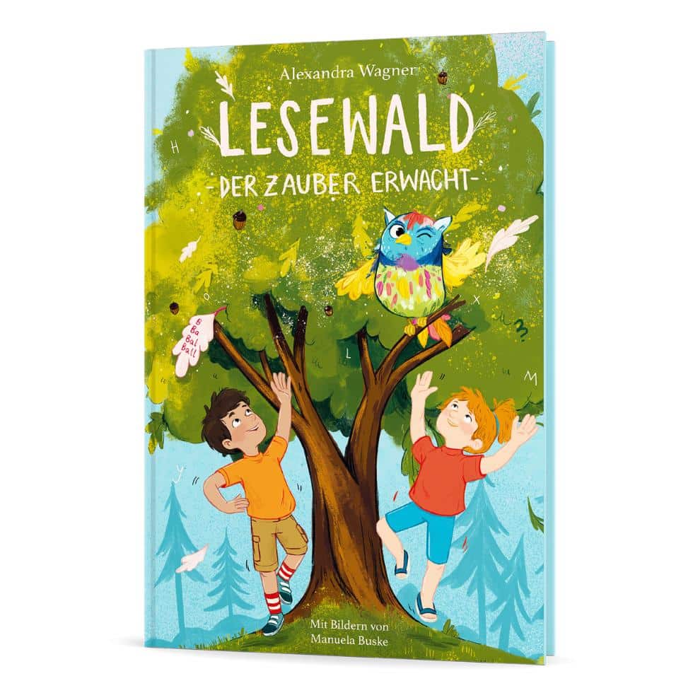 Mockup des Leselnerbuches Lesewald, Der Zauber erwacht