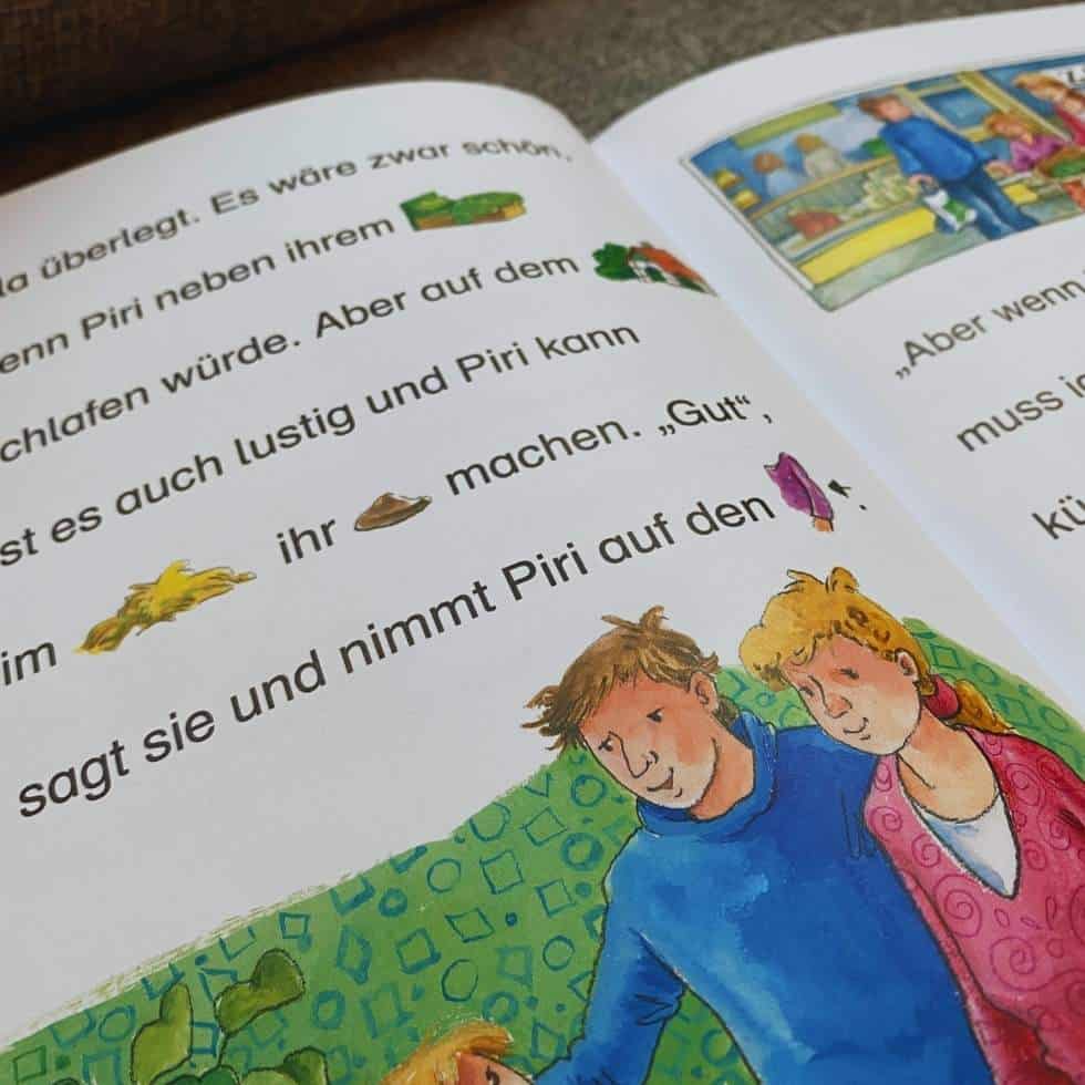 Nahaufnahme einer Buchseite mit Vignettentext