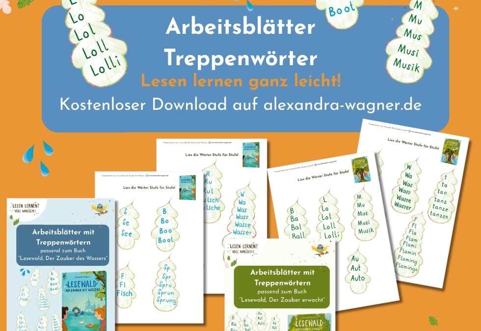 Übersicht Arbeitsblätter Treppenwörter