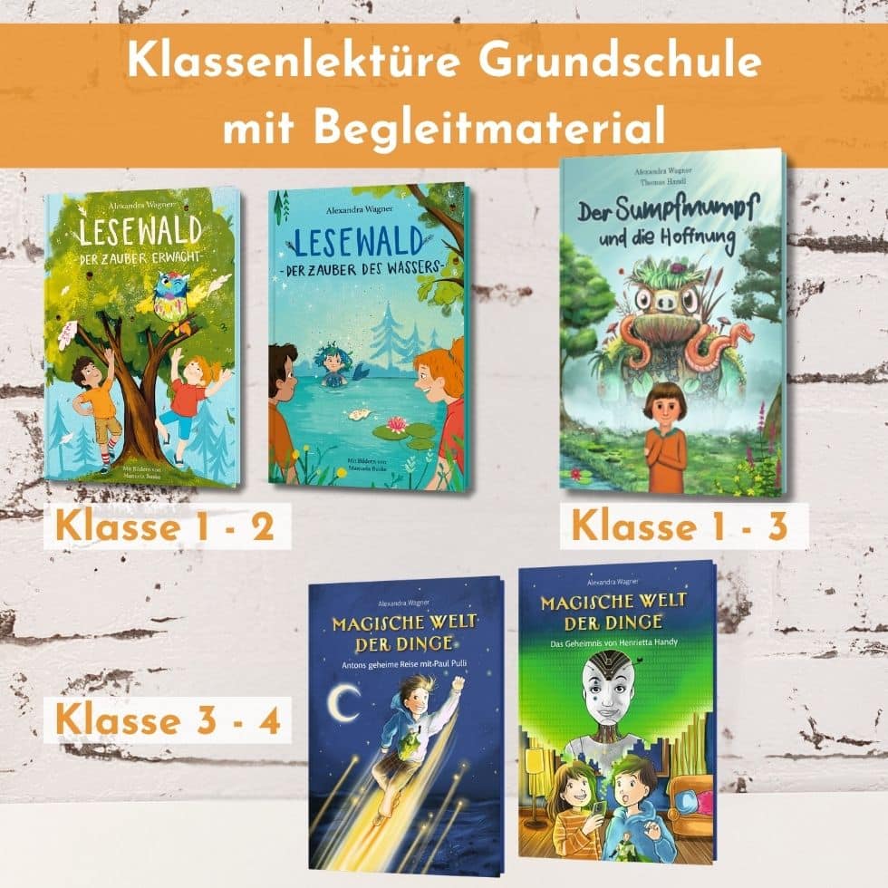 Lektüre (Ganzschriften) für die Grundschule mit Begleitmaterial